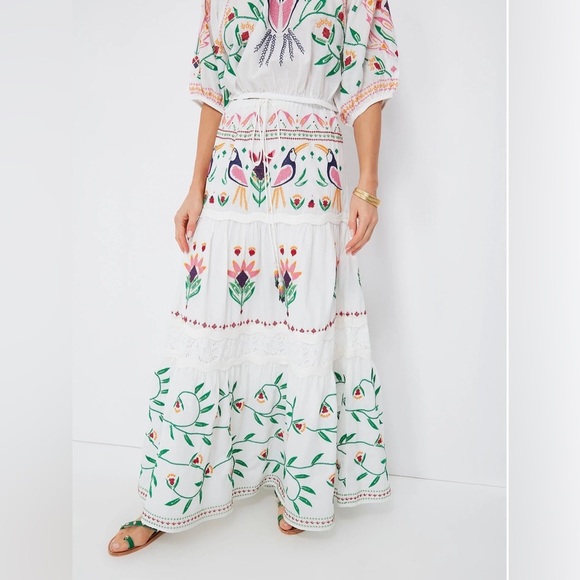 FARM Rio Summer Garden Maxi Skirt **altered piece** - Picture 11 of 16